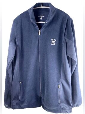 NY Yankees Fleece Jacket Womens
XL Navy Zip Up Antigua MLB
Baseball Coat